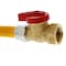 Jones Stephens 5/8" OD (1/2" ID) Gas Connector, 1/2" MIP x 1/2" FIP Ball Valve x 18" G71215 - alternate 3